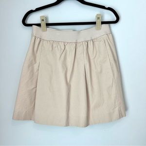 Jcrew Elastic Banded Khaki Mini Skirt sz 6